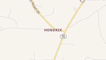 Hendrix, Alabama map