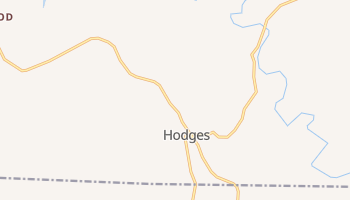 Hodges, Alabama map