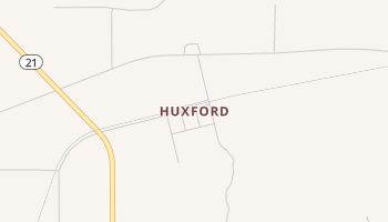 Huxford, Alabama map