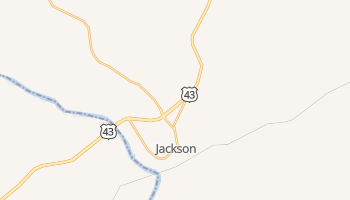 Jackson, Alabama map