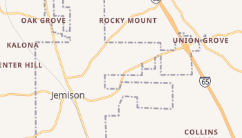 Jemison, Alabama map