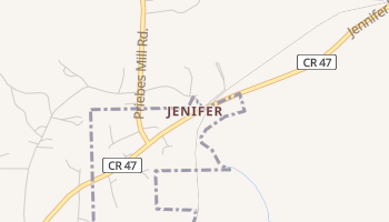 Jenifer, Alabama map