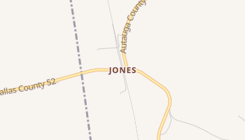 Jones, Alabama map