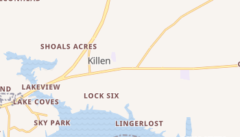Killen, Alabama map