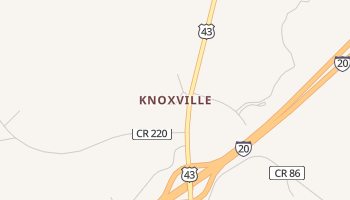 Knoxville, Alabama map