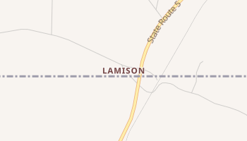 Lamison, Alabama map