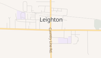 Leighton, Alabama map