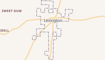 Lexington, Alabama map