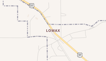 Lomax, Alabama map