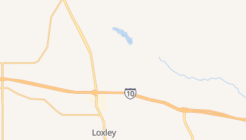 Loxley, Alabama map
