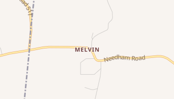 Melvin, Alabama map