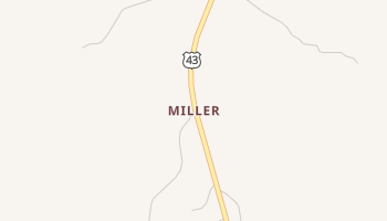 Miller, Alabama map
