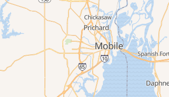 Mobile, Alabama map