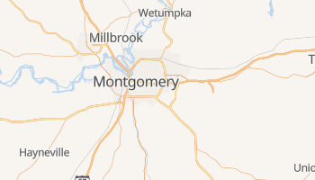 Montgomery, Alabama map