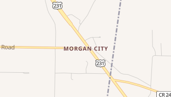 Morgan City, Alabama map