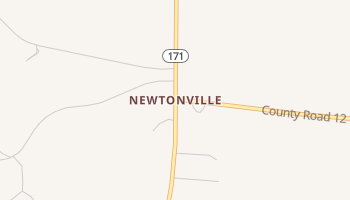 Newtonville, Alabama map