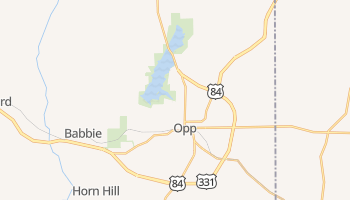 Opp, Alabama map