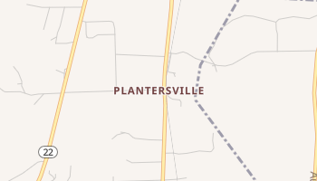 Plantersville, Alabama map