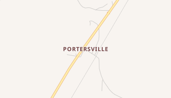 Portersville, Alabama map