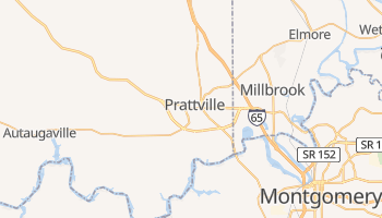 Prattville, Alabama map