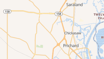 Prichard, Alabama map