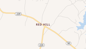 Red Hill, Alabama map