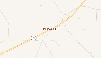 Rosalie, Alabama map