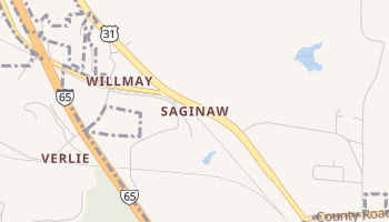 Saginaw, Alabama map
