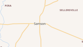 Samson, Alabama map