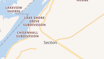 Section, Alabama map