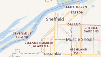 Sheffield, Alabama map