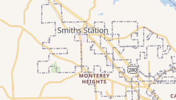Smiths Station, Alabama map