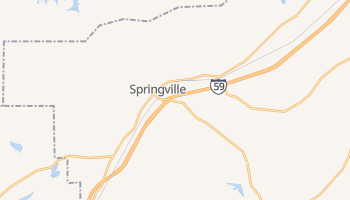 Springville, Alabama map