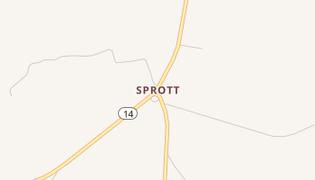 Sprott, Alabama map
