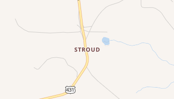 Stroud, Alabama map