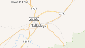Talladega, Alabama map