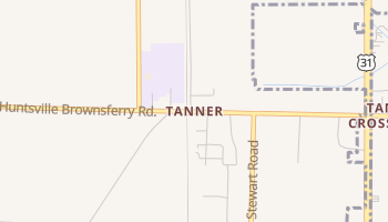 Tanner, Alabama map