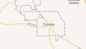 Thorsby, Alabama map