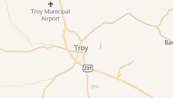 Troy, Alabama map