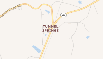 Tunnel Springs, Alabama map