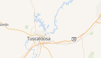 Tuscaloosa, Alabama map