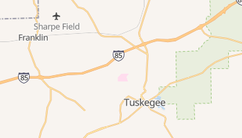 Tuskegee, Alabama map