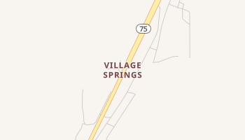 Village Springs, Alabama map