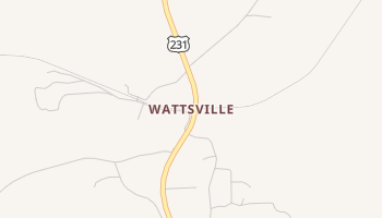 Wattsville, Alabama map