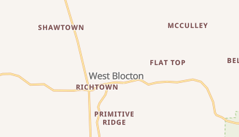 West Blocton, Alabama map