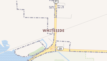 Whiteside, Alabama map
