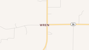 Wren, Alabama map