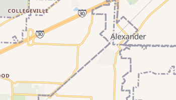 Alexander, Arkansas map