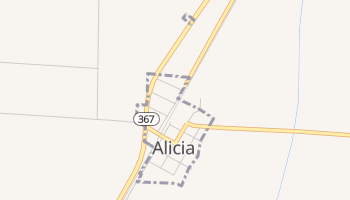 Alicia, Arkansas map