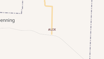 Alix, Arkansas map